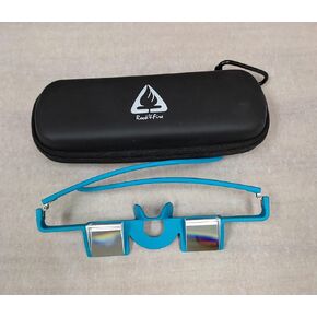 Belay Glasses Goggles for Climbing Light Weight with Hard case and Strap- blue