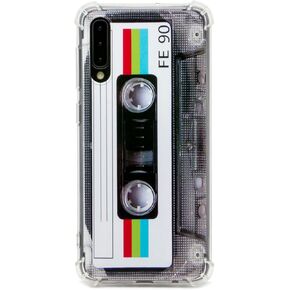 Case for Galaxy A50,with Reinforced Corners TPU Soft Bumper Retro Cassette Tape Case Compatible with Samsung Galaxy A50 / A50s / A30s (2019)