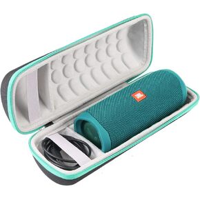 Khanka Hard Travel Case Replacement for JBL FLIP5 Flip 5 / Flip 6 Waterproof Portable Bluetooth Speaker (Teal)
