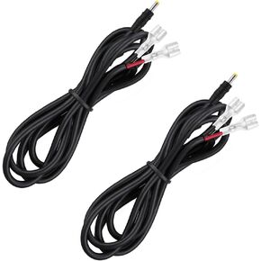 Trail Camera Power Cord,5.5x2.1mm DC Plug External Power Cable Compatible with Stealth Cam,Spypoint,Moultrie,Browning,Wildgame Innovations,Muddy,Black Gate Trail Camera (2)