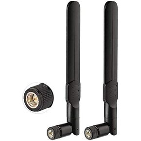Bingfu 4G LTE 8dBi SMA Male Antenna (2-Pack) Compatible with 4G LTE Wireless CPE Router Hotspot Cellular Gateway Trail Camera Game Camera Outdoor Security Camera