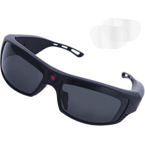 HD1080P Smart Glasses with Wireless Bluetooth Music Speaker,Open Ear,Sports Smart Sunglasses(Include 32Gb Card)