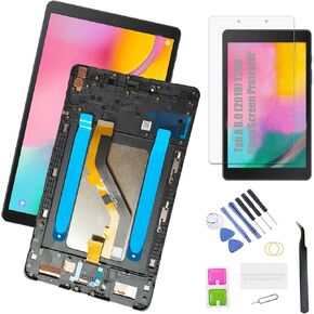 Galaxy tab A 8.0 Screen Replacement with Frame,T290 LCD Display Replacement Touch Screen Assembly for Samsung Galaxy tab A WiFi T290 2019 8.0 Inches (Not fit for T295 Version)