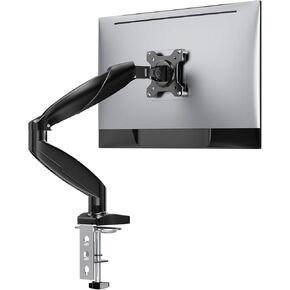 iPower Single Monitor Stand - Fully Adjustable Gas Spring Monitor Arm Mount for 13-27 Inch Screens, VESA 75x75mm & 100x100mm