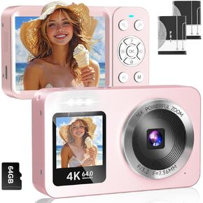Pink Digital Camera for Teenagers