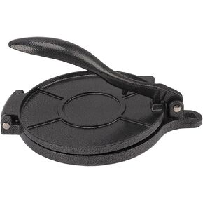 Akozon Tortilla Press Aluminum Alloy Manual Tortilla Maker Pressing Tool for Pizza Pie Patty Making 16cm Black Home and Family Appliance and Decor