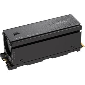 Corsair MP700 PRO SE with Air Cooler 2TB PCIe 5.0 x4 NVMe 2.0 M.2 SSD – M.2 2280 – Up to 14,000MB/sec Sequential Read – High-Density 3D TLC NAND – Black