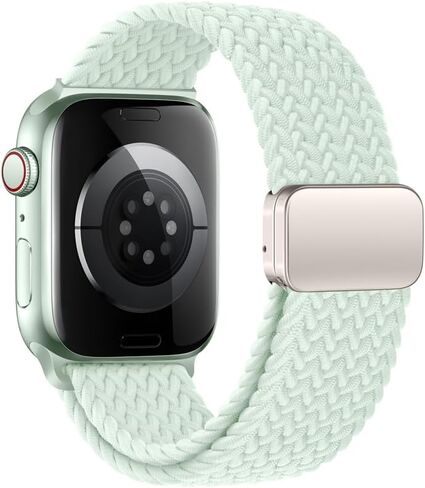 نايلون سبورت حلقة الساعات عصابات متوافقة مع Apple Watch Band Ultra 2 1 49mm 45mm 44mm 42mm 41mm 40mm 40mm 38mm ، حزام مقفل مغناطيسي منسوج مضفر ناعم لسلسلة iWatch 10/9/8/7/6/5/5/3/se ، النساء الرجال in Kuwait