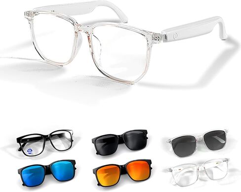 Wireless Bluetooth Sunglasses for Men Women Polarized, Smart Sunglasses Headphones Bluetooth Audio Glasses with Speakers in Saudi Arabia