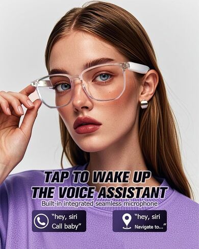 Wireless Bluetooth Sunglasses for Men Women Polarized, Smart Sunglasses Headphones Bluetooth Audio Glasses with Speakers in Saudi Arabia