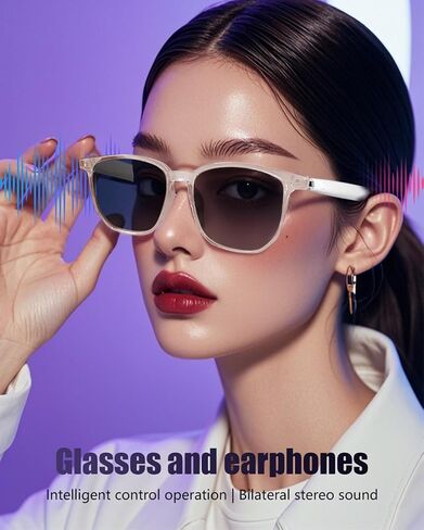 Wireless Bluetooth Sunglasses for Men Women Polarized, Smart Sunglasses Headphones Bluetooth Audio Glasses with Speakers in Saudi Arabia
