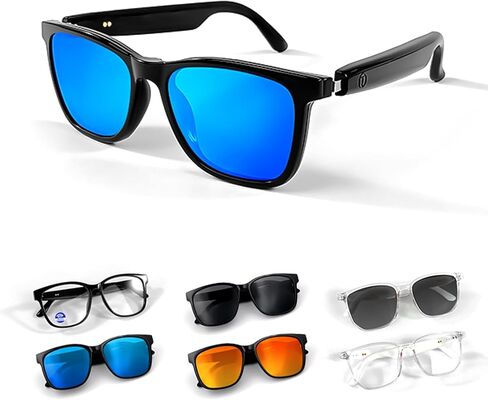 Wireless Bluetooth Sunglasses for Men Women Polarized, Smart Sunglasses Headphones Bluetooth Audio Glasses with Speakers in Saudi Arabia