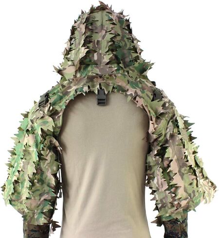 ROCOTACTICAL Sniper Ghillie Viper Hood with 3D Laser-cut leaves, Tactical Ghillie Suit Foundation in Saudi Arabia