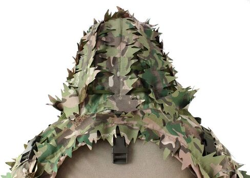 ROCOTACTICAL Sniper Ghillie Viper Hood with 3D Laser-cut leaves, Tactical Ghillie Suit Foundation in Saudi Arabia