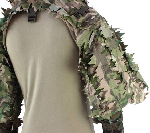 ROCOTACTICAL Sniper Ghillie Viper Hood with 3D Laser-cut leaves, Tactical Ghillie Suit Foundation in Saudi Arabia