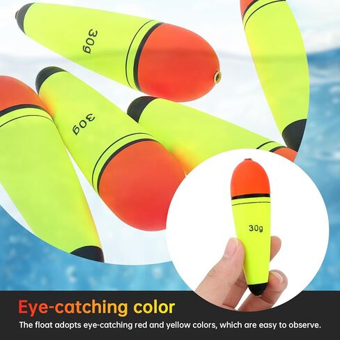 أصوات الأسماك الأريدية تطفو اللباس المرجون إيفا الرغوة ، عوامات الصيد المرجحة ، عوامة صيد إيفا-سليدر بوببرز للمياه المالحة للمياه العذبة (5 مساءً 30 جرام) in Kuwait