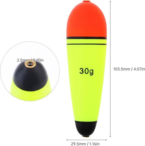 أصوات الأسماك الأريدية تطفو اللباس المرجون إيفا الرغوة ، عوامات الصيد المرجحة ، عوامة صيد إيفا-سليدر بوببرز للمياه المالحة للمياه العذبة (5 مساءً 30 جرام) in Kuwait