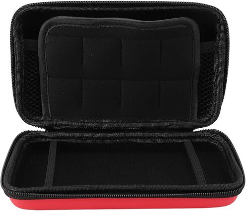 Carrying Case for 3DS for New 3DS XL for New 2DS XL, Hard Protective Shell Travel Case for Super NES Edition for New 2DS XL with 8 Game Slot Inner Pocket (Red) in Saudi Arabia