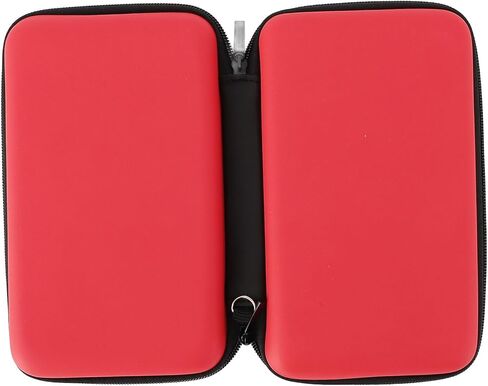 Carrying Case for 3DS for New 3DS XL for New 2DS XL, Hard Protective Shell Travel Case for Super NES Edition for New 2DS XL with 8 Game Slot Inner Pocket (Red) in Saudi Arabia