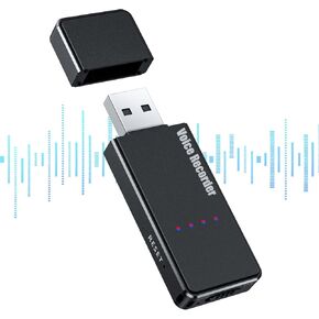 64GB USB Digital Voice Recorder, Screen Display Charge, Ideal for Lectures or Meetings