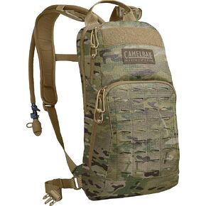 CamelBak M.U.L.E. Tactical Hydration Backpack with 100oz/3L Mil Spec Crux Reservoir Bladder - MOLLE, Multicam
