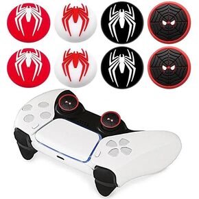 4 PCS Thumb Grips Stick Joystick Cap for PS5 PS4 PS2 Switch Pro for Xbox Series S Xbox One Xbox 360 Silicone Thumbstick Joystick Cover (Color 5)
