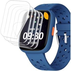 [5 Pack] screen protector for BIGGERFIVE smart watch BW02, Case Friendly HD Clear [Anti-Scratch] [Bubble Free] [Anti-Fingerprint] PET Film for BIGGERFIVE BW02 1.8" Smart Watch Smartwatch