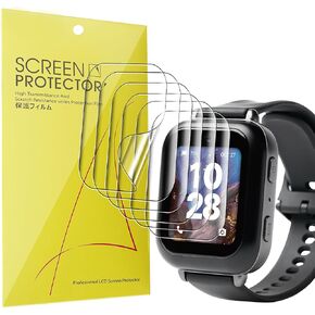 Compatible for Bark Watch Screen Protector, [6 Pack] Full Coverage TPU Clear Film Compatible for Bark Watch 1.5 Inches (6 Pack)