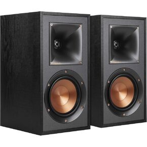 Klipsch R-41M Powerful Detailed Bookshelf Home Speaker Set of 2 Black