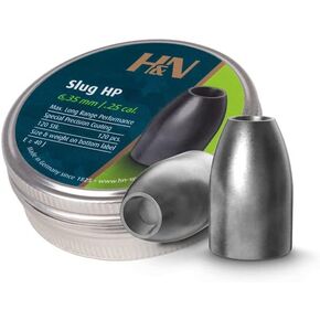 H&N Slug HP, .25 Cal., 30 Grains, Hollowpoint, 120ct