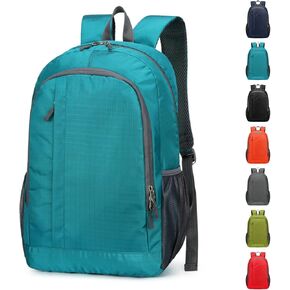 Ultra Lightweight-Packable-Hiking-Backpack Small Foldable Travel Camping Daypack Casual Outdoor Water-resistant 25L Backpacks (Black)