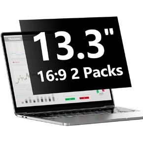 Laptop Privacy Screen Protector13.3 Inch with Hp Dell Acer Asus Samsung LG and More, Removable Security Shield Filter for 16:9 Aspect Ratio Portable Monitor (13.3" Diagonal 16:9 2 Packs)