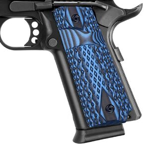 Guuun 1911 Slim Grips G10 Full Size Ambi Safety Cut Big Scoop Diamond Texture
