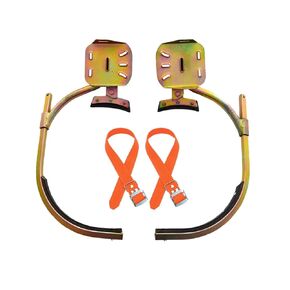 Tree Climbing Spikes, Tree Climbing Gear, Pole Climbing Step Adjustable Concrete Pole Climbing Shoes Manganese Steel High Hardness Anti Slip for tree work (12-15m 400 Type)