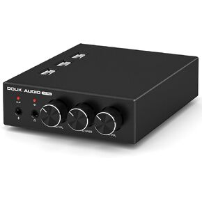 Douk Audio Q2Pro Mini Stereo Gaming DAC مع إدخال MIC ، مضخم سماعة الرأس ، محول USB/Optical D/A ، الصوت عالي الدقة 32 بت/192 كيلو هرتز للكمبيوتر الشخصي ، PS4 ، PS5 ، Xbox ، Switch