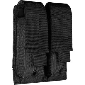 ELVO Pistol Magazine Holster, Double 9mm Mag Pouch, Open-Top Dual Magazine Holder for Tactical Belt, Molle Compatible