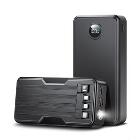 UYAYOHU Power Bank 40000mAh Portable Charger 22.5W Fast Charger with 5 Outputs & 2 Inputs LED Display Equipped with Flashlight External Battery Pack for iPhone 16/15/14, Samsung, Etc