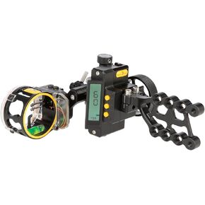 Trophy Ridge Digital React Trio Bow Sight - 2 Micro Adjustable Horizontal Pins, 1 Vertical Pin, Digital Readout, Fast Setup, Dead Set Accuracy, 5 Customizable Profiles, 4 Brightness Settings
