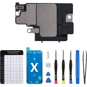 for iPhone X Loud Speaker Replacement OEM for iPhone 10 Loudspeaker Buzzer Ringer Module Fix Sound Part Flex Cable Assembly Audio Performance Complete Repair Tools Kits for A1865, A1901, A1902