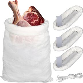 Elk Game Bags Hunting Meat 3 Pcs Game Meat Bags Reusable Quarter Essential Hunting Accessories with Reflective Strip For Elk,Caribou,Deer,Moose,Duck,Hog