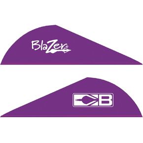 Bohning Blazer Archery Vane (100-Pack), Purple, 2 inch