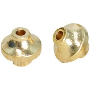 Pack of 100 Brass Lure Bodies for Spinner Making DIY Fishing Beads Weights