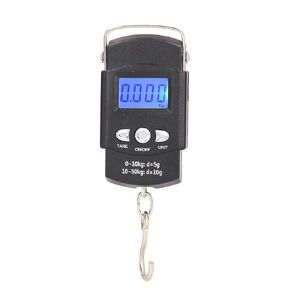 Fish Scale Digital Hanging Fishing Scale LCD Display Electronic Hook Scale with 1meter Concealed Tape Measure