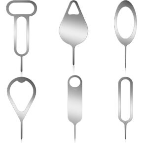 12pcs SIM Card Removal Tools, Assorted Shaped SIM Card Pins Tray Ejector Pins Needle Opener Ejector Remover Key Tool Compatible with Most Cell Phone Tablets