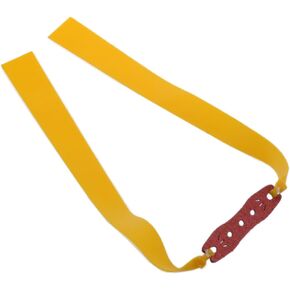 Yellow Slingshot Replacement Band 0.75mm Thickness Flat Hunting Rubber Band Replacement for Slingshot Catapult -12PCS