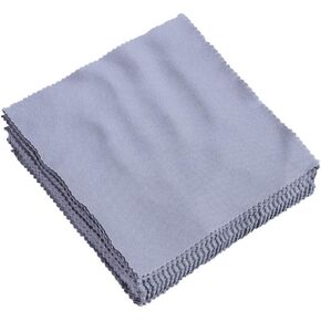 AKAOK 10 Pcs Microfiber Glasses Cleaning Cloth Mobile Phone Screen Cleaning Sunglasses Camera Dust Collector Cloth (Gray)