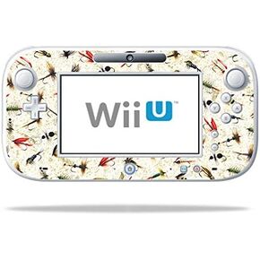 MightySkins Skin Compatible with Nintendo Wii U Gamepad Controller – Fishing Flies | Protective, Durable, and Unique Vinyl wrap Cover | Easy to Apply, Remove, and Change Styles | Made in The USA
