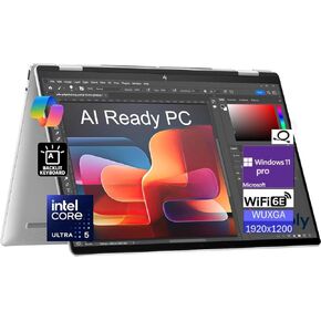 HP Envy 16" Wide Ultra XGA Touchscreen 2-in-1 Laptop, Built-in AI, Intel Core Ultra 5 125U Processor, 16GB RAM 1TB SSD, Wi-Fi 6E, Backlit Keyboard, 5MP IR Camera, Windows 11 Pro, Glacier Silver