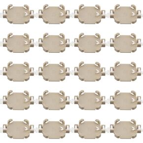 ZCZQC 20PCS Battery Mounting Base CR1616 Ultrabook Battery Holder Portable Plastic Button Battery Holder White