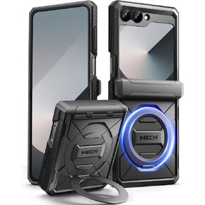 Tongate Magnetic for Z Flip 6 Case ، متوافق مع Magsafe ، [حماية المفصلات وحماية الشاشة الأمامية]